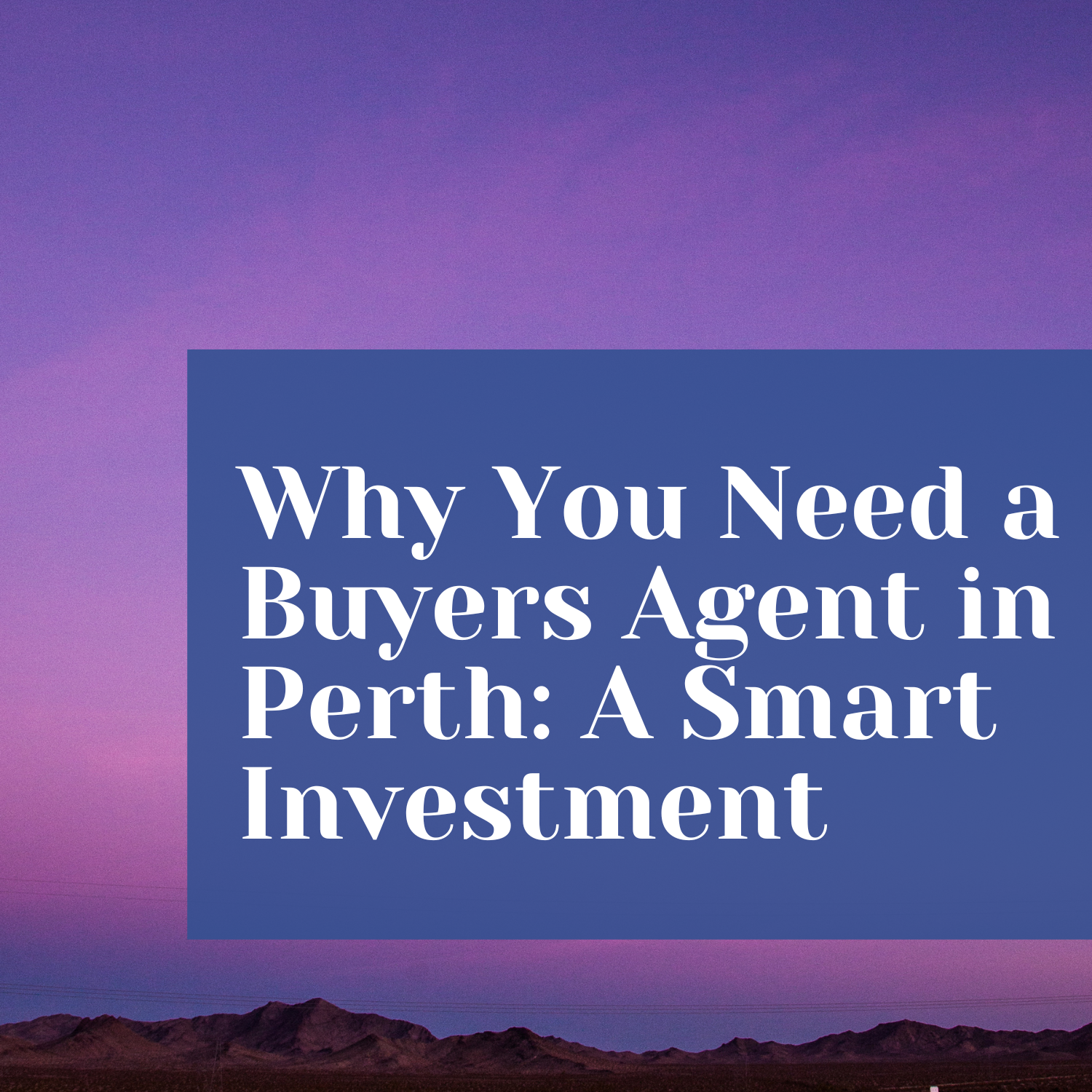 Buyers agent for Perth